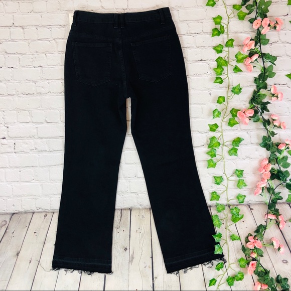 Free People High Rise Button Fly Flare Mom Jeans - Picture 8 of 8